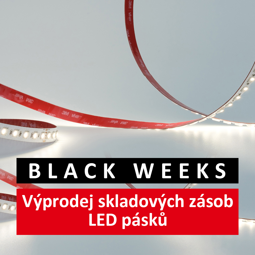 BLACK WEEKS: Výprodej skladových zásob LED pásků